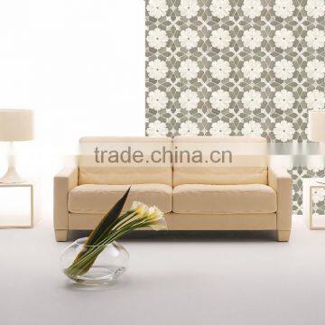 Flower design water jet mosaic tile for wall decoration