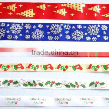 2015 Popular Printed Polyester satin grosgrain ribbon