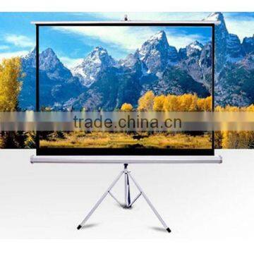 60-120 inches protable matte white movie theater tripod projection screen, foldable projector screen