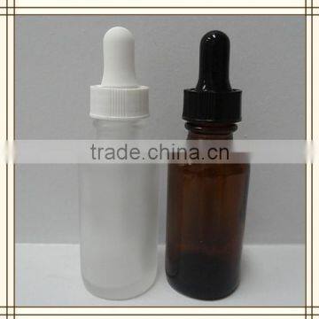 wholesale amber glass e liquid bottle with glass child proof dropper