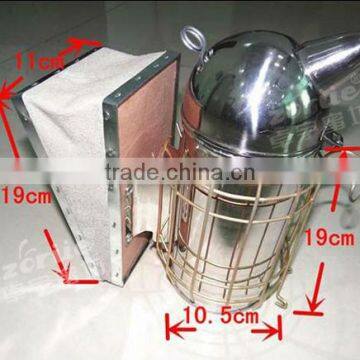 stainless steel and dermis bee smoker from manufacturer