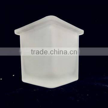 Candle Holder /clear Glass Frosted Wax Storage Empty Jar