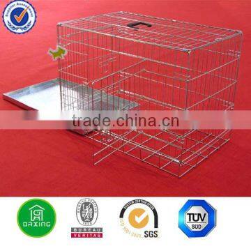 Iron Dog Cage with Metal Tray DXW003