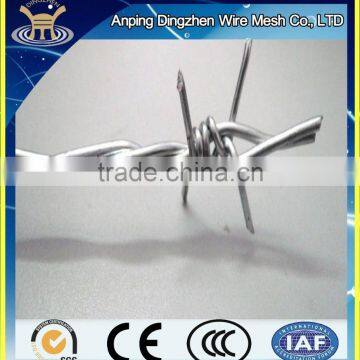 2015 gi barbed wire hot dipped galvanized barbed wire for sale