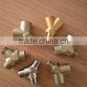 BSP,NPT, Female ,3way ,forged Y-type Brass Connector,manifold Connectors photo-5