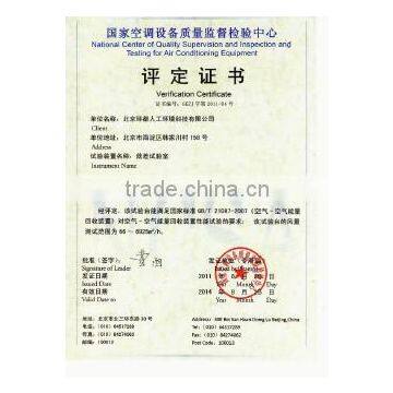 Verification Certificate of Test Lab