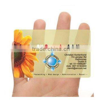 High Quality Transparent PVC Business Card photo-1