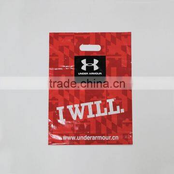 Cheap Shopping Die Cut Punch Handle Plastic Bag Wholesale photo-2