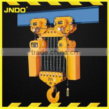 HHBB double speed 20T best selling heavy duty Electric Chain Hoist