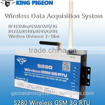 GSM 3G RTU remote control modbus industrial automation Wireless GSM 3G RTU king pigeon S280