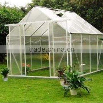 Large Steel/Aluminum Garden Greenhouse with glass/pc cover