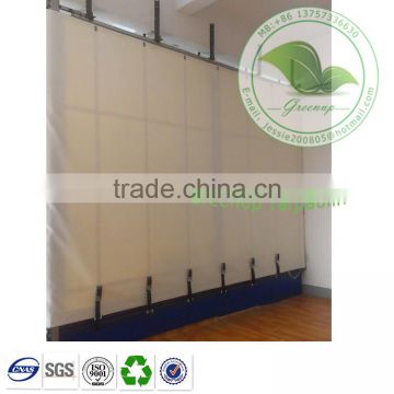 truck side curtain fabric/rails for dry box truck body