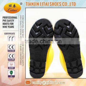 Yellow Pvc Safety Shoes With Steel Toe and Mid Plate photo-5