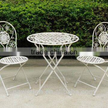 Elegant Wrought Iron Garden Furniture Patio Set Antique Flower Designs