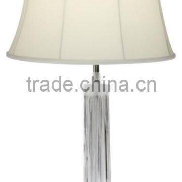 graceful circular column crystal american table lamp