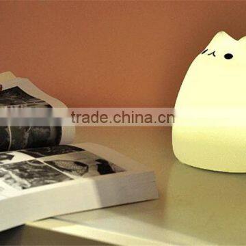 Colorful Animal Silicone Nightlight USB Charging Nightlight Color Changing Cartoon Colorful Lamp Cat Desk Lamp photo-2