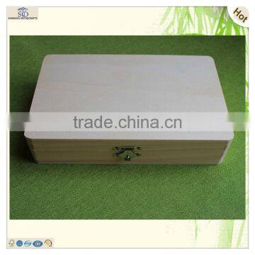 Natural Color Hinges Roungding Wooden Bread Gift Box