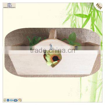 Wholesales Heart Hole Carved Short Long Handle Wood Bucket photo-2