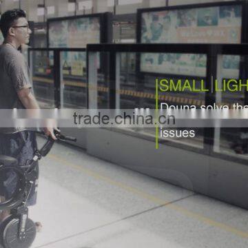 Super Cool Foldable Douna K1 Light Mini Portable Electric Bicycle With Lithium photo-2