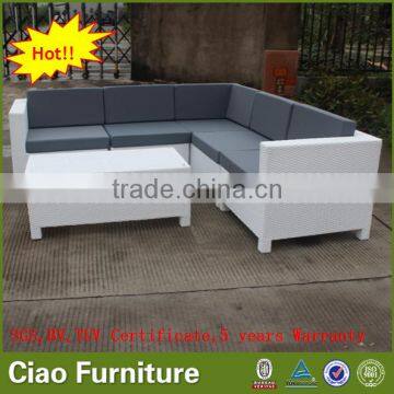 Colorful Outdoor Patio Wicker Sofa Outdoor Furniture photo-3