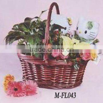 Gift Willow Basket With Handle Cheap Wicker Basket