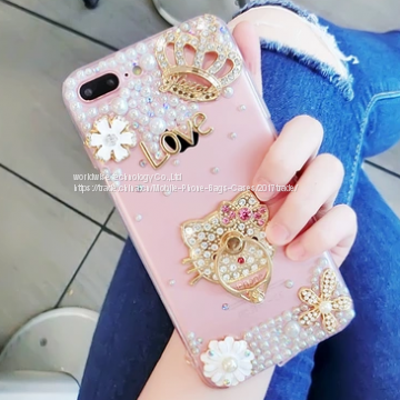 Ring Holder Silicone Cell Phone Cover Case Diamond Mobile Phone Cases for IPhone7/7Plus/6/6s/6plus/6splus Soft TPU Case photo-5