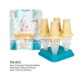 4pcs Ice Cream Pop Molds and Ice Lolly Moulds photo-5