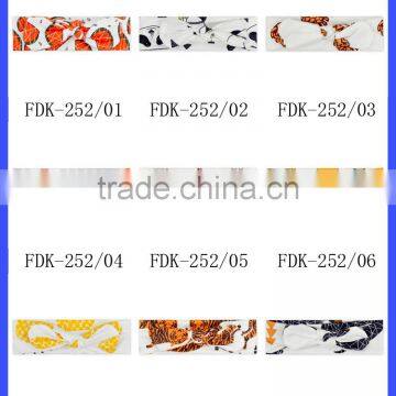 Various Patterns Flower Hairwarp Bunny Ear Headwear Girl Headband
