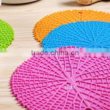 Creative Home Fashion Models Tree Pattern Silicone Decorative Table Mat, Round Table Plate Mat, Bowls Mat Wholesale photo-2