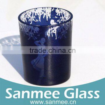 103ml High Quality Printed Glass Candle Cup Candle Glassware Wholesale