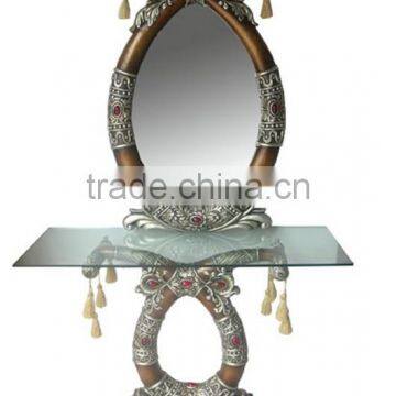 Hot sale console table with glass mirror