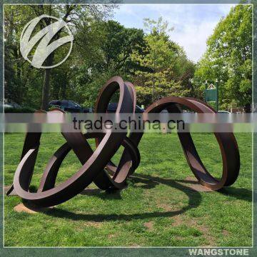 Abstract corten steel custom made sculpture for sale