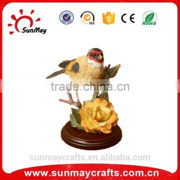 Wholesale custom cheap resin polyresin bird figurines for sale