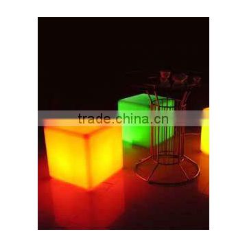 cube table/square light table/rechargeable coffee table