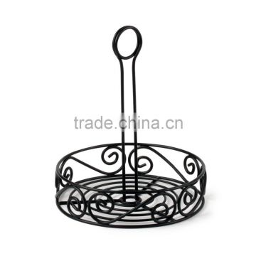 Coffee house display metal steel spice storage basket holder