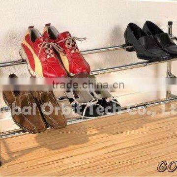 High Quality 3-tier Simple Designs Space Saving Metal Storage Shoe Rack photo-3
