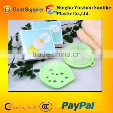 greenery shaped plastic soap box