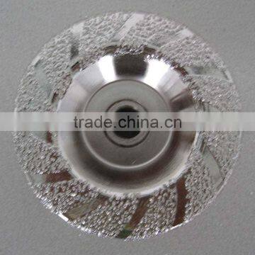 Brazed cup wheel,vacuum brazed grinding wheel