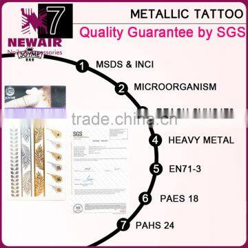 Metallic Gold Choker Temporary Tattoo Body Art Arm Flash Tattoo Stickers photo-3