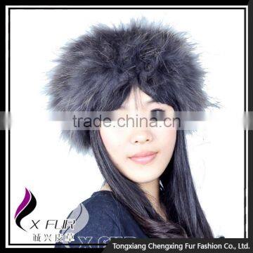 CX-E-14 High Quality Wholesale Ladies Neck Scarf Real Fur Stretch Hair Headband photo-2