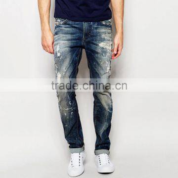 New Model Jeans Pants Ripped Hip-hop Stylish Jeans Casual Wear for Men