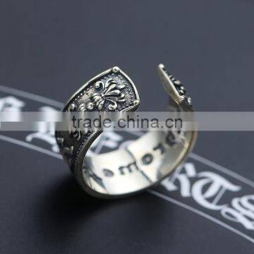 Fashion Cool Retro Punk JEWELRY Open Ring Sterling Silver for Men Wholesale photo-3