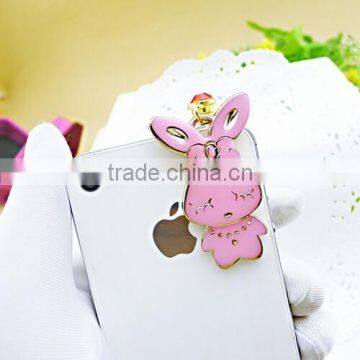 Chic Perforating Anti Dust Headphone Plug Cute Rabbit Pendant Cellphone Plugs for Girls photo-6
