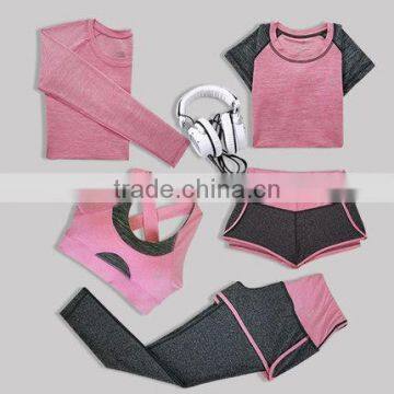 2017 Factory Yoga Products Polyester Spandex Mixed Printing Yoga Clothes Suit