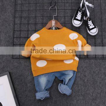 S16713A Children 2017 Spring Designs Boy Pullover Sweater photo-2