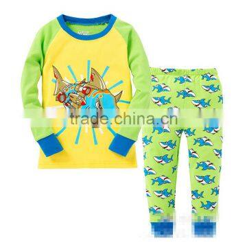 S32661W 2017 New Factory Price Clothes Children Comfortable Pajamas Sets Kids Spring Sleepwears photo-2