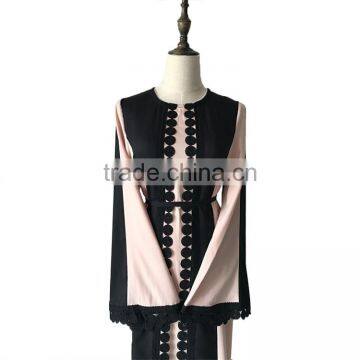 Muslim Cardigan Dubai Abaya 2017 Turkish Coat Women Caftan Kaftan Malaysia Front Open Abaya Wholesale photo-5