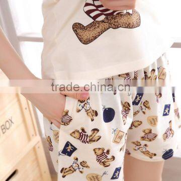 Summer Cartoon Style Fashion Casual Comfortable Couple Pajamas photo-5
