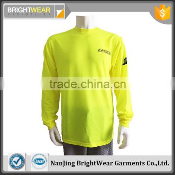 High Performance long sleeve printing reflective t-shirt