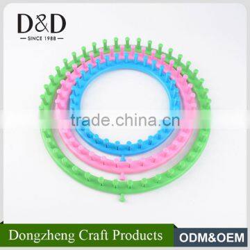 Good quality customized size full set durable round plastic knitting looms